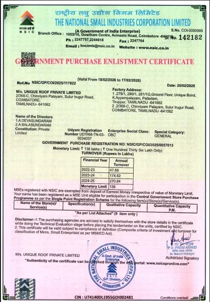 Government Purchase Enlistment Certificate